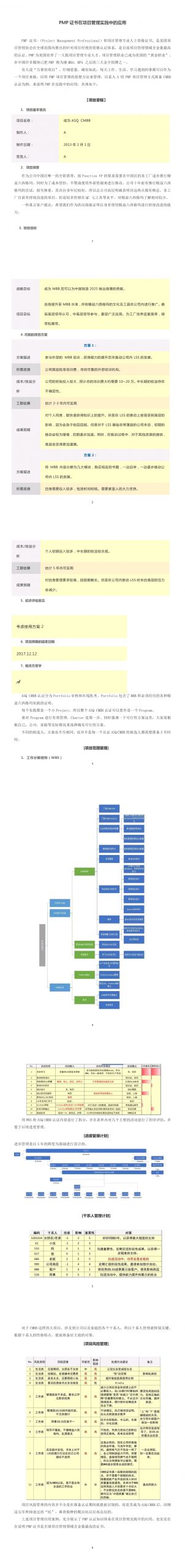 PMP證書在項目管理實踐中的應(yīng)用